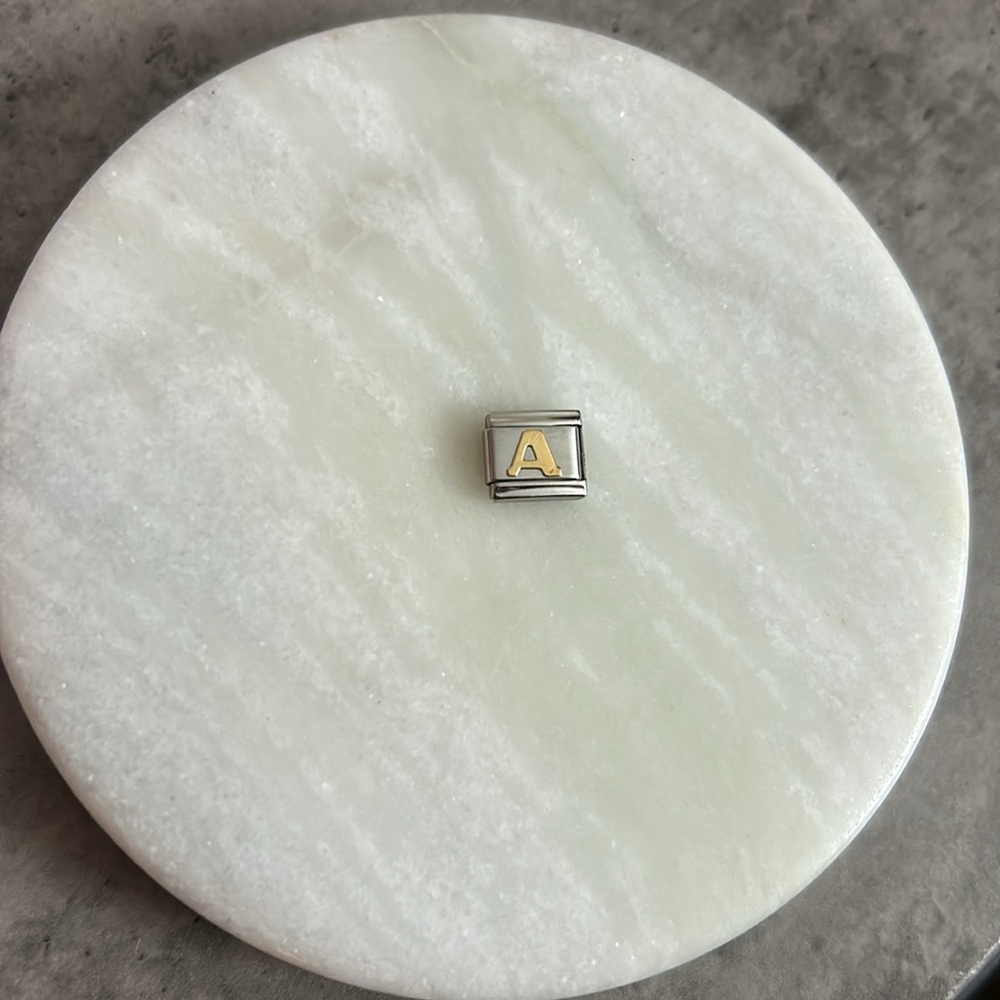 COPY - ZOPPINI nomination LETTER A bracelet link